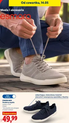 Sneakersy męskie Esmara Men promocja w Lidl