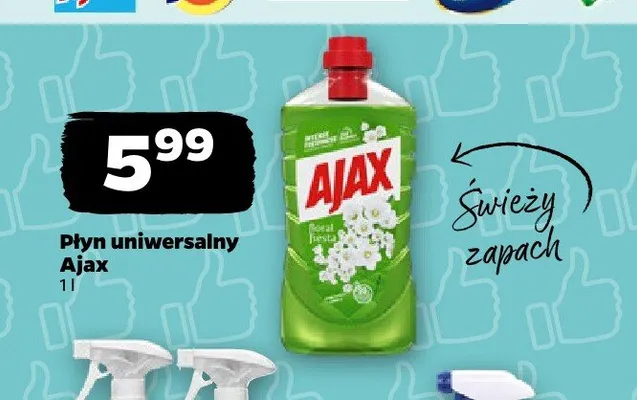 Płyn uniwersalny Ajax Floral Fiesta promocja w Netto