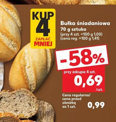 Bułka śniadaniowa promocja w Kaufland