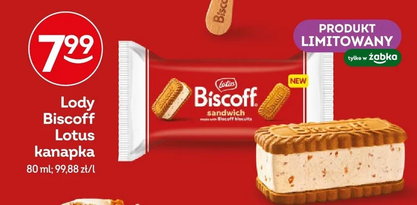 Lody kanapka promocja w Żabka