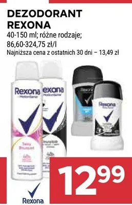 Dezodorant Rexona promocja w Stokrotka