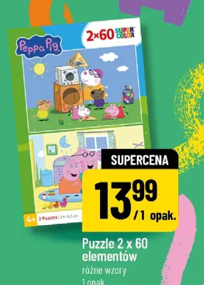 Puzzle 2x60 elementów promocja w POLOmarket
