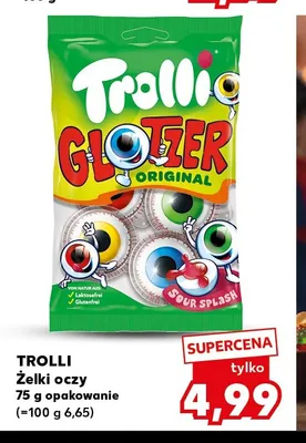 Żelki oczy Trolli promocja w Kaufland