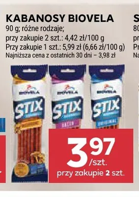 Kabanosy Biovela promocja w Stokrotka