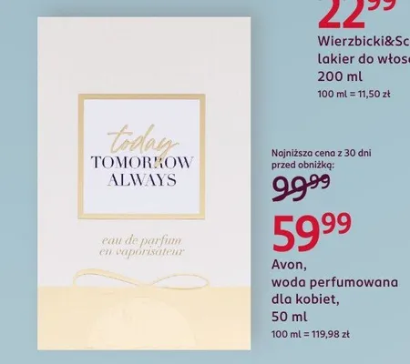 Woda perfumowana dla kobiet Avon promocja w Rossmann
