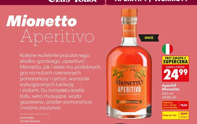 Aperitif Mionetto promocja w Biedronka