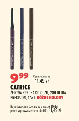 Żelowa kredka do oczu Catrice 20h Ultra Precision promocja w Drogerie Natura