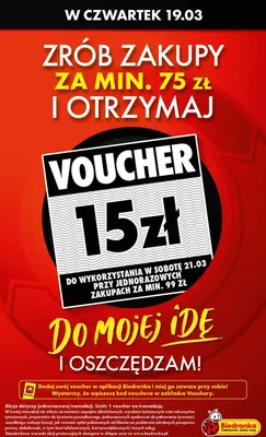 Od poniedziałku, Z ladą tradycyjną, strona 1 promocja w Biedronka