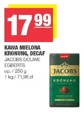 Kawa mielona Jacobs Krönung promocja w SPAR