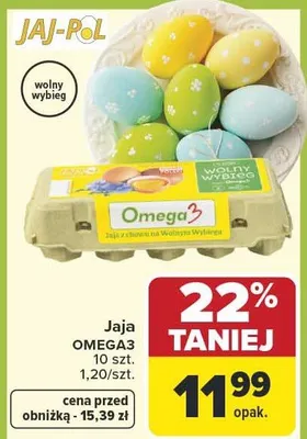 Jaja OMEGA 3 promocja w Carrefour