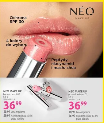 Pomadka do ust 02, różne odcienie promocja w Hebe