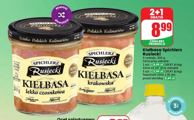 Kiełbasa krakowska Spichlerz Rusiecki promocja w Dino
