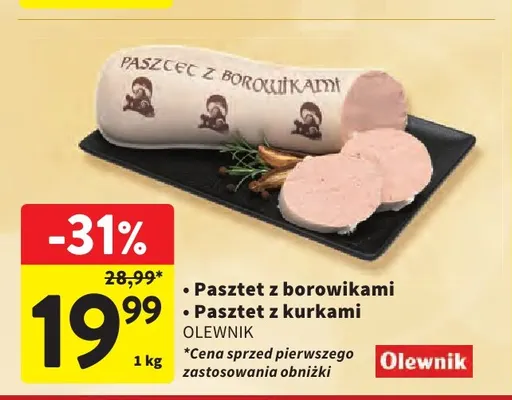 Pasztet z borowikami Olewnik promocja w Intermarche