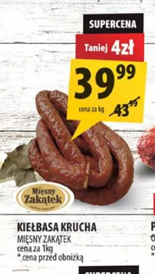 Kiełbasa krucha Mięsny Zakątek promocja w Arhelan