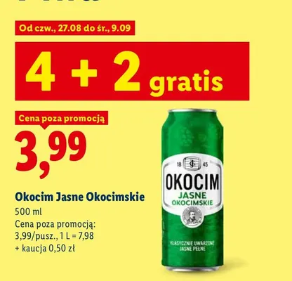 Piwo Okocim Okocimskie promocja w Lidl