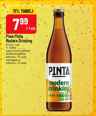Piwo Pinta Modern Drinking West Coast IPA promocja w POLOmarket