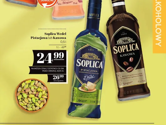 Nalewka Soplica Wedel Pistacjowa promocja w POLOmarket
