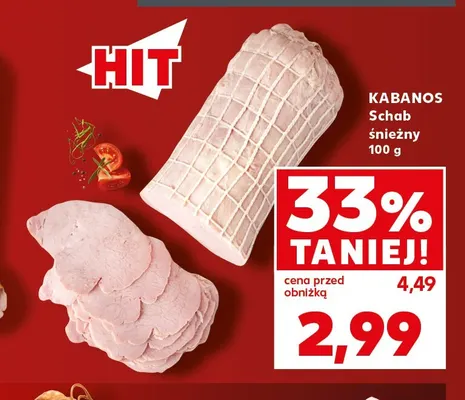 Schab śnieżny Kabanos promocja w Kaufland