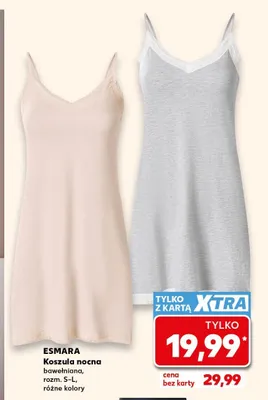 Koszula nocna bawełniana damska Esmara promocja w Kaufland