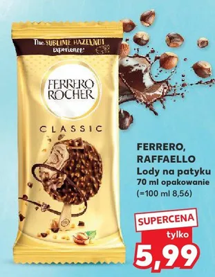 Lody na patyku różne rodzaje promocja w Kaufland