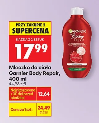 Mleczko do ciała Body Repair promocja w Biedronka
