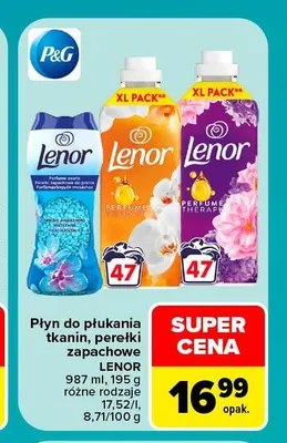 Perełki zapachowe do prania Lenor promocja w Carrefour