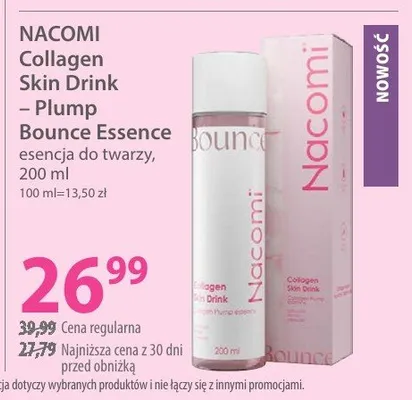 Esencja do twarzy Collagen Skin Drink - Plump Bounce Essence promocja w Hebe