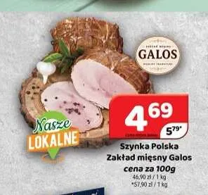 Szynka polska Zakład Mięsny Galos promocja w Delfin