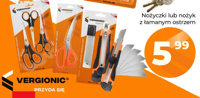 Nożyczki uniwersalne 3 sztuki Vergionic promocja w POLOmarket