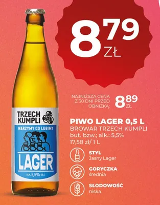 Piwo Lager promocja w Duży Ben