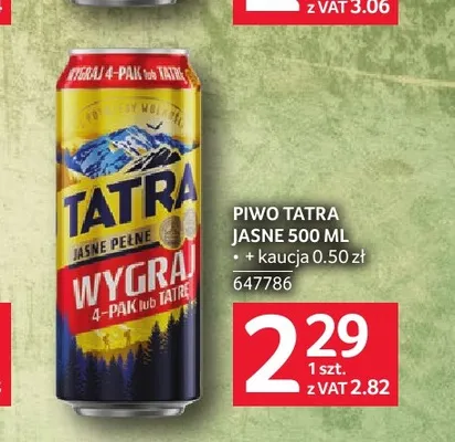 Piwo Tatra promocja w Selgros