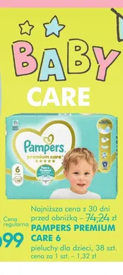 Pieluchy dla dzieci Pampers Premium Care 6 promocja w Super-Pharm