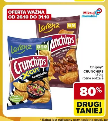 Chipsy Crunchips X-Cut Chakalaka promocja w Carrefour Express