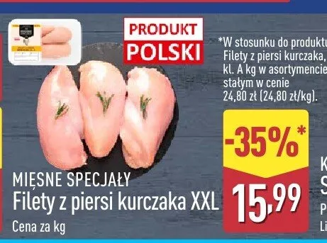 Filety z piersi kurczaka XXL promocja w Aldi