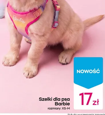 Szelki dla psa Barbie promocja w Pepco