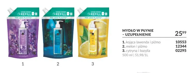 Mydło w płynie uzupełnienie kojąca lawenda i piżmo Senses promocja w AVON