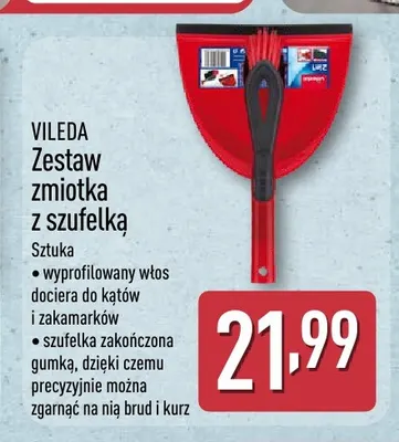 Zestaw zmiotka z szufelką Vileda promocja w Aldi
