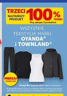 Tekstylia TOWNLAND promocja w Kaufland