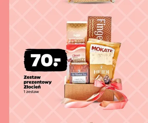 Zestaw prezentowy Złocień promocja w Netto