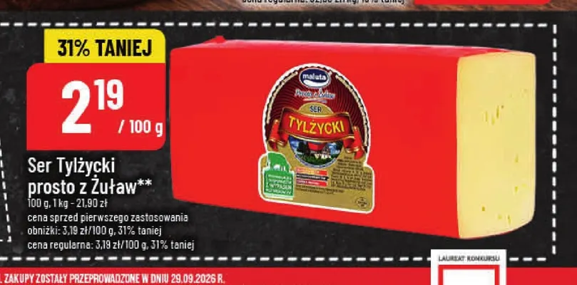Ser Tylżycki prosto z Żuław Maluta promocja w POLOmarket