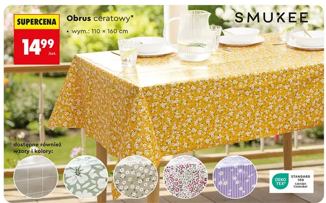 Obrus ceratowy Smukee 110x160cm promocja w Biedronka