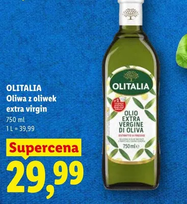 Oliwa z oliwek extra virgin OLITALIA promocja w Lidl