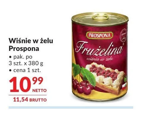 Truskawki w żelu Prospona Frużelina promocja w Makro