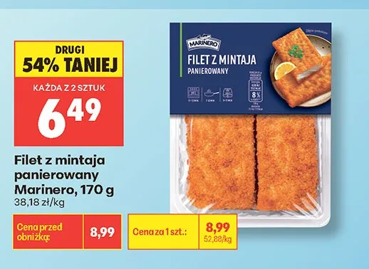 Filet z mintaja panierowany Marinero promocja w Biedronka