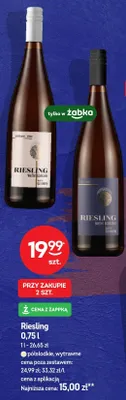 Wino Riesling półsłodkie, wytrawne promocja w Żabka