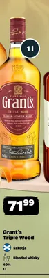 Whisky Grant's Triple Wood promocja w Netto