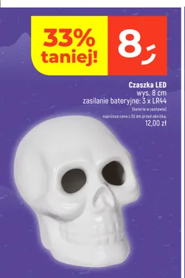 Czaszka LED promocja w Dealz