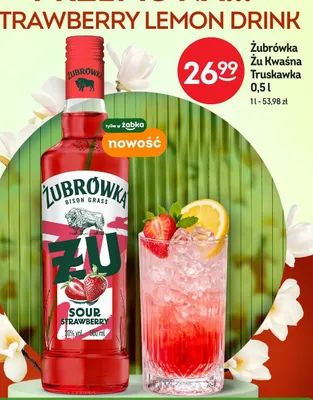 Wódka Żu Kwaśna Truskawka promocja w Żabka