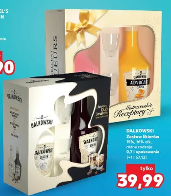 Zestaw likierów 15%, 16% alk. różne rodzaje promocja w Kaufland