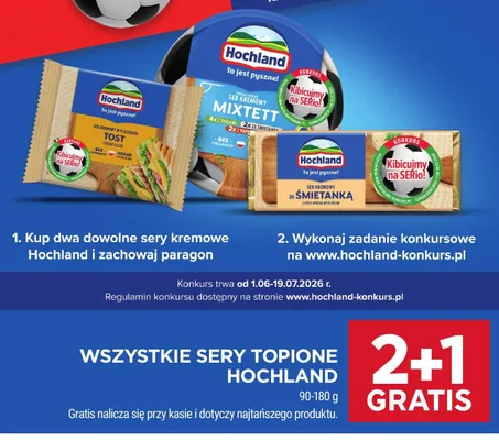 Ser kremowy w plastrach Tost Hochland promocja w Stokrotka